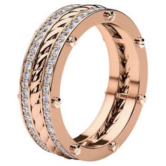 ROPES 14k Rose Gold Ring with 0.70ct Diamonds