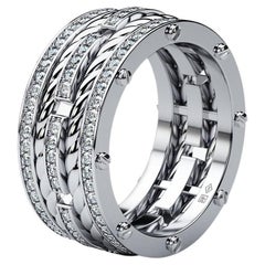 ROPES 18k White Gold Ring with 1.45ct Diamonds