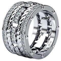 ROPES Bague en platine avec diamants 2,40 carats