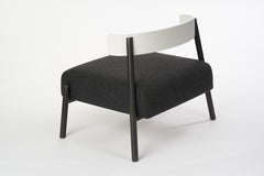 Roque Lounge Chair, Melton Wool and Eco-Friendly Powder Coated Steel Frame
