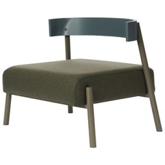 Roque Lounge Chair, Melton Wool and Eco-Friendly Powder Coated Steel Frame