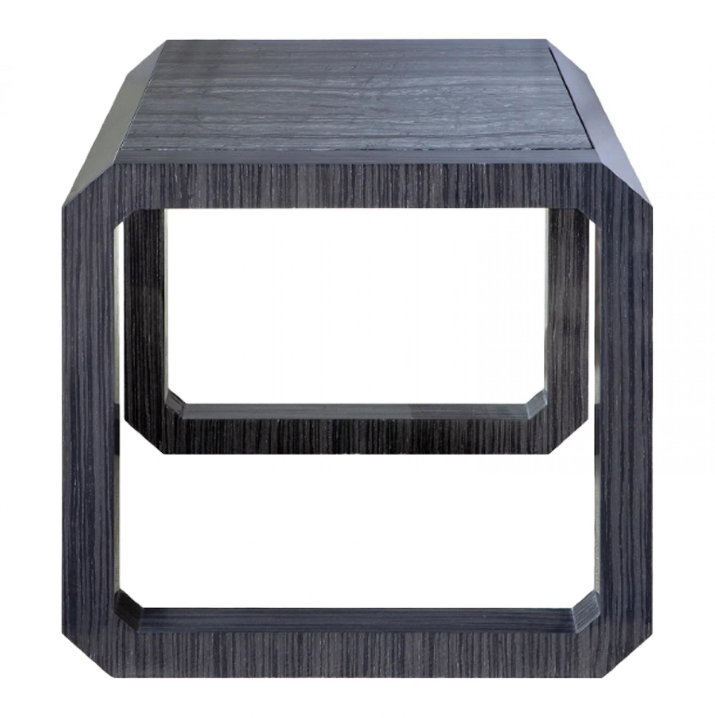Modern Roric Tobin Contemporary Dark Wood and Marble Side Table For Sale