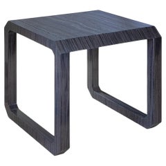 Tavolino contemporaneo in legno scuro e marmo Roric Tobin