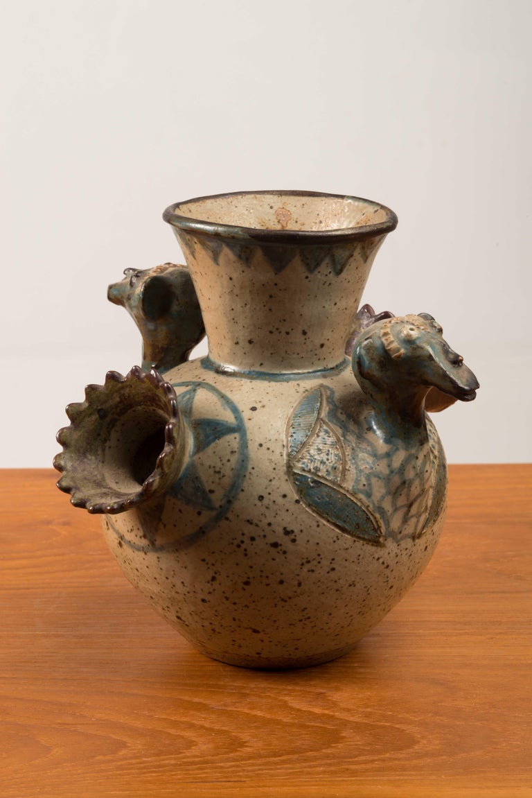Rorke's Drift Ceramic Vase by Eurial Damane For Sale at 1stDibs