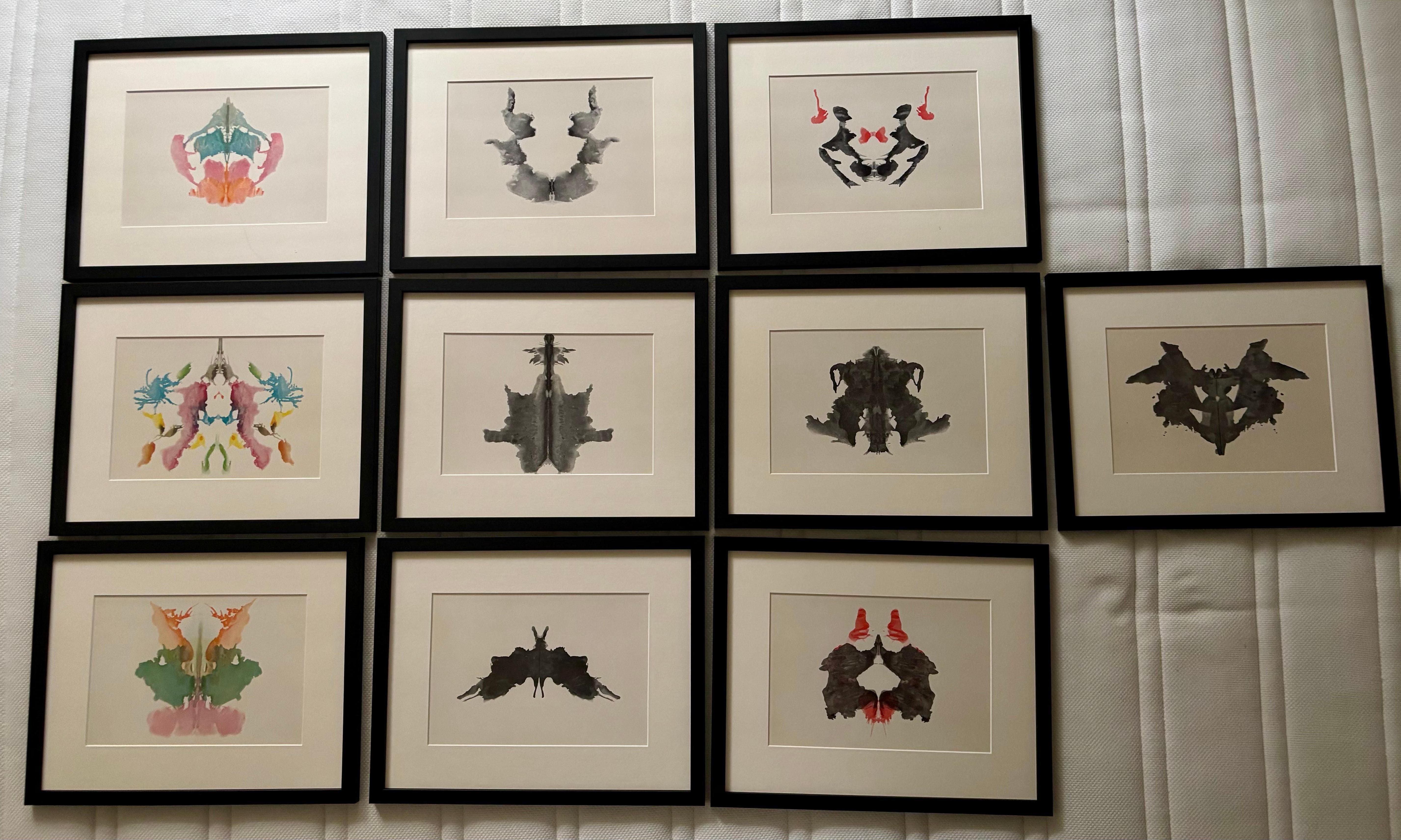 Rorschach Abstract Print - INK ROR TABLES