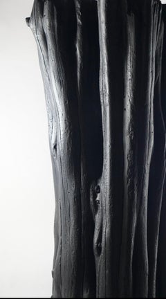 Rorshack Table by Seven Cedars Co black yakisugi cedar table.