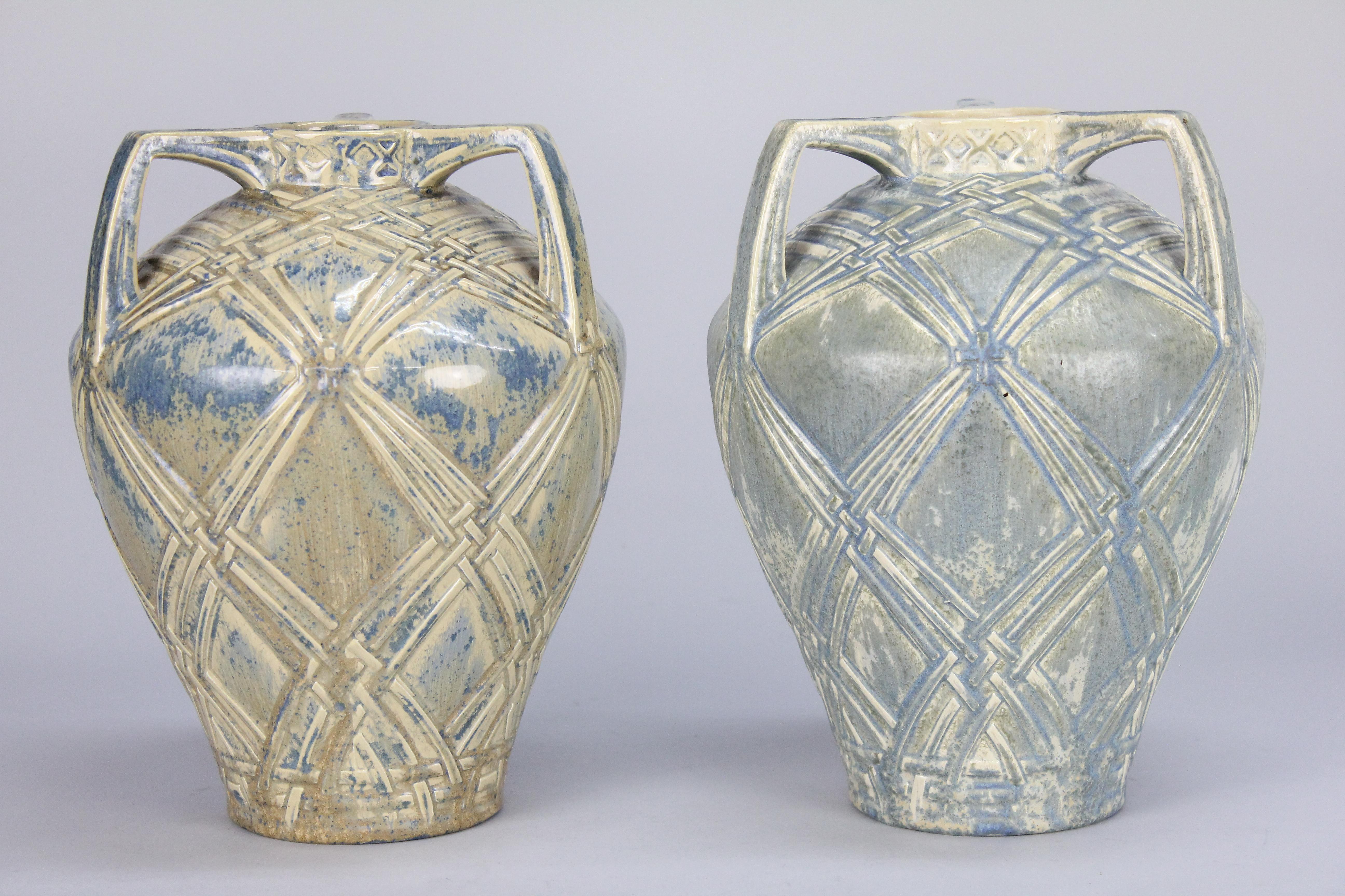 Scandinavian Modern Rörstrand a Pair of Swedish Grace Vases, circa 1930 For Sale