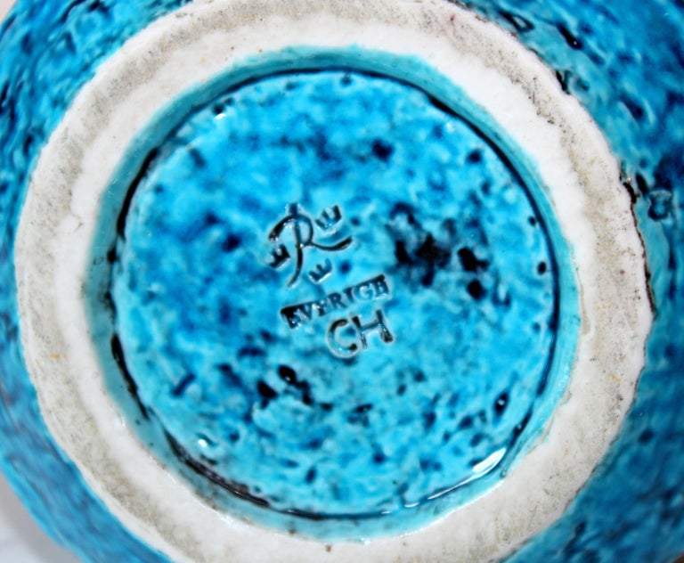 Rorstrand Art Deco CH Impressed Marks Swedish Art Pottery Carved Pitcher Vase at 1stDibs