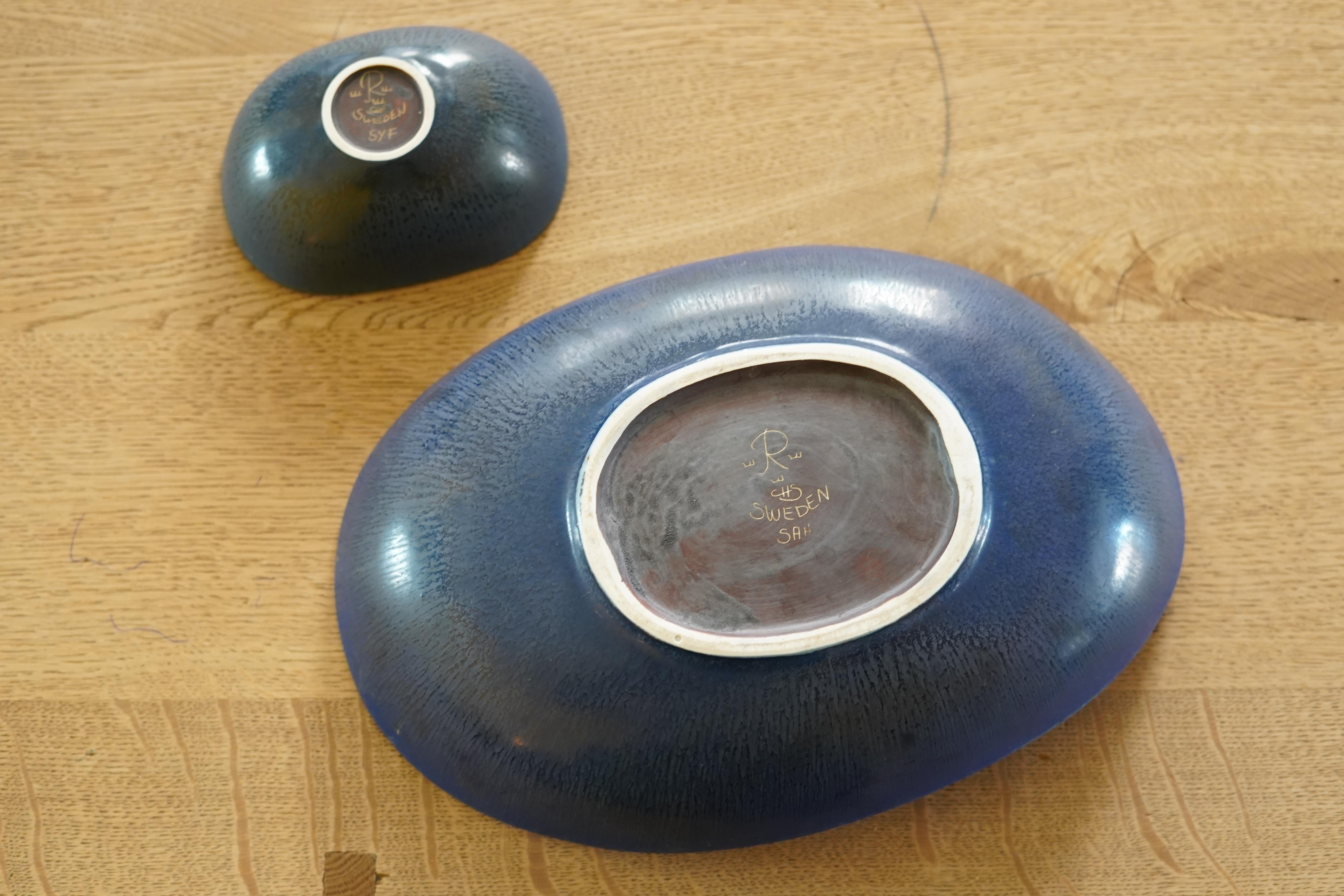 Mid-Century Modern Rörstrand Carl-Harry Stålhane ceramic bowls , Sweden 1960 For Sale