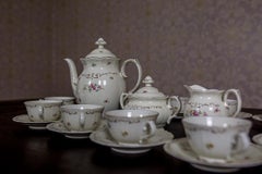 Rörstrand Porzellan-Kaffeeservice, Mitte des 20. Jahrhunderts, 26-teilig