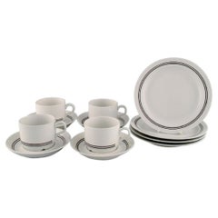 Service à café Rörstrand pour quatre personnes, Design suédois, années 1960