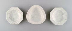 Rörstrand Gunnar Nylund 3 Small Chamotte Bowls
