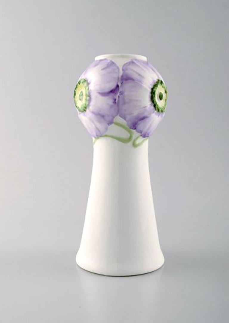 Swedish Rörstrand / Rorstrand, a Pair of Art Nouveau Vases in Porcelain