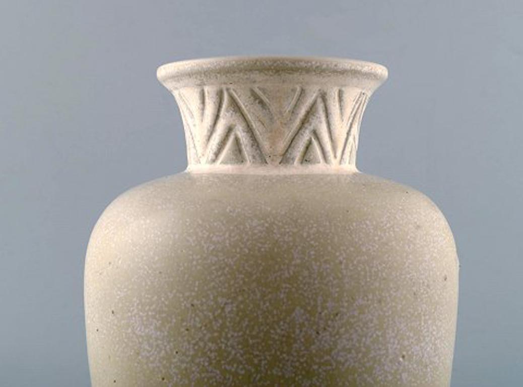 Scandinavian Modern Rorstrand/Rörstrand Stoneware Vase by Gunnar Nylund