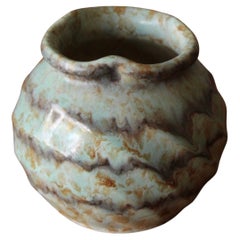 Rörstrand, Small Freeform Vase, Glazed Stoneware, Sweden, 1950s