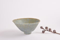 Rörstrand Schweden Keramikschüssel Dusted Green Haresfur, Carl-Harry Stålhane, 1950er Jahre