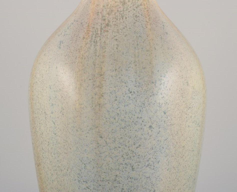 Glazed Rörstrand, Sweden. Colossal faience vase. Approx. 1920s For Sale