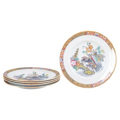 Rörstrand, Sweden. Five dinner plates in faience. 'Japan' series. Early 20th C.