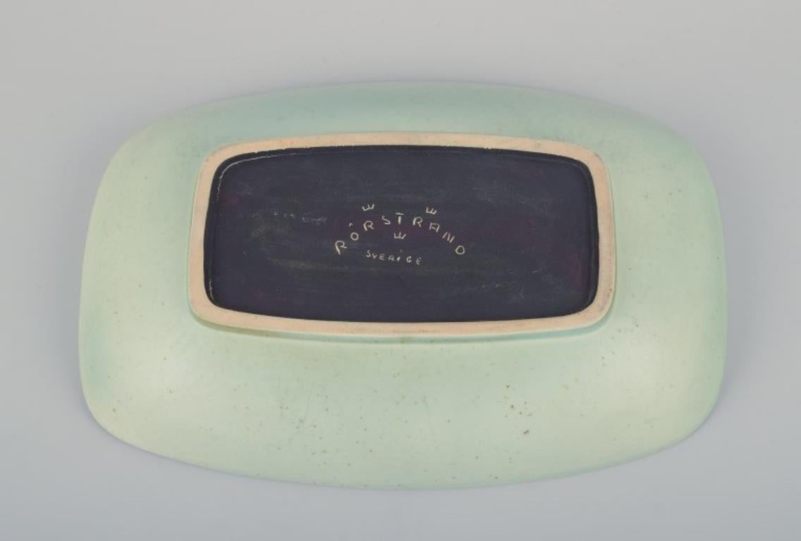20th Century Rörstrand, Sweden. Large ceramic bowl in a modernist design. For Sale