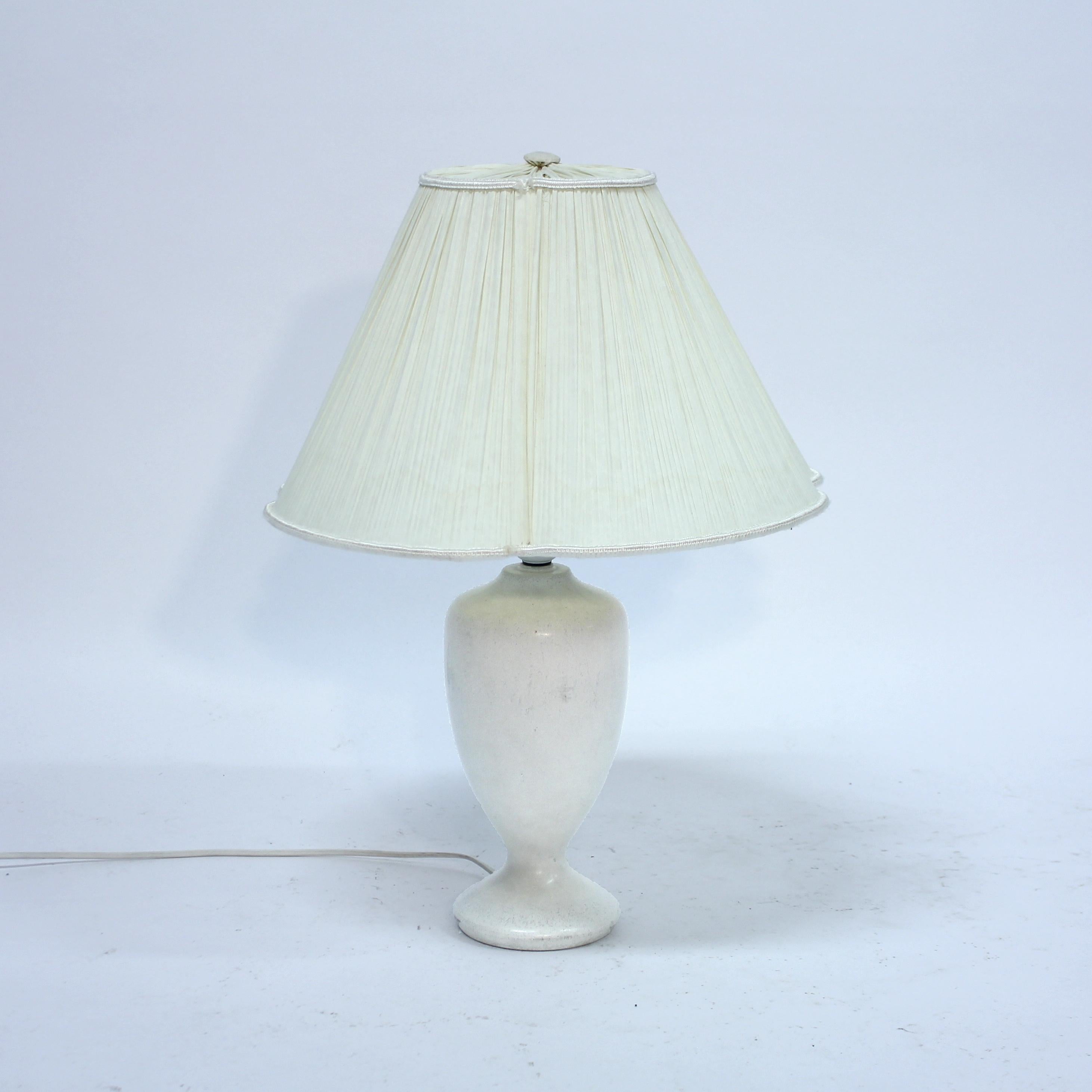 Scandinavian Modern Rörstrand, Swedish stoneware table lamp, 1950s For Sale