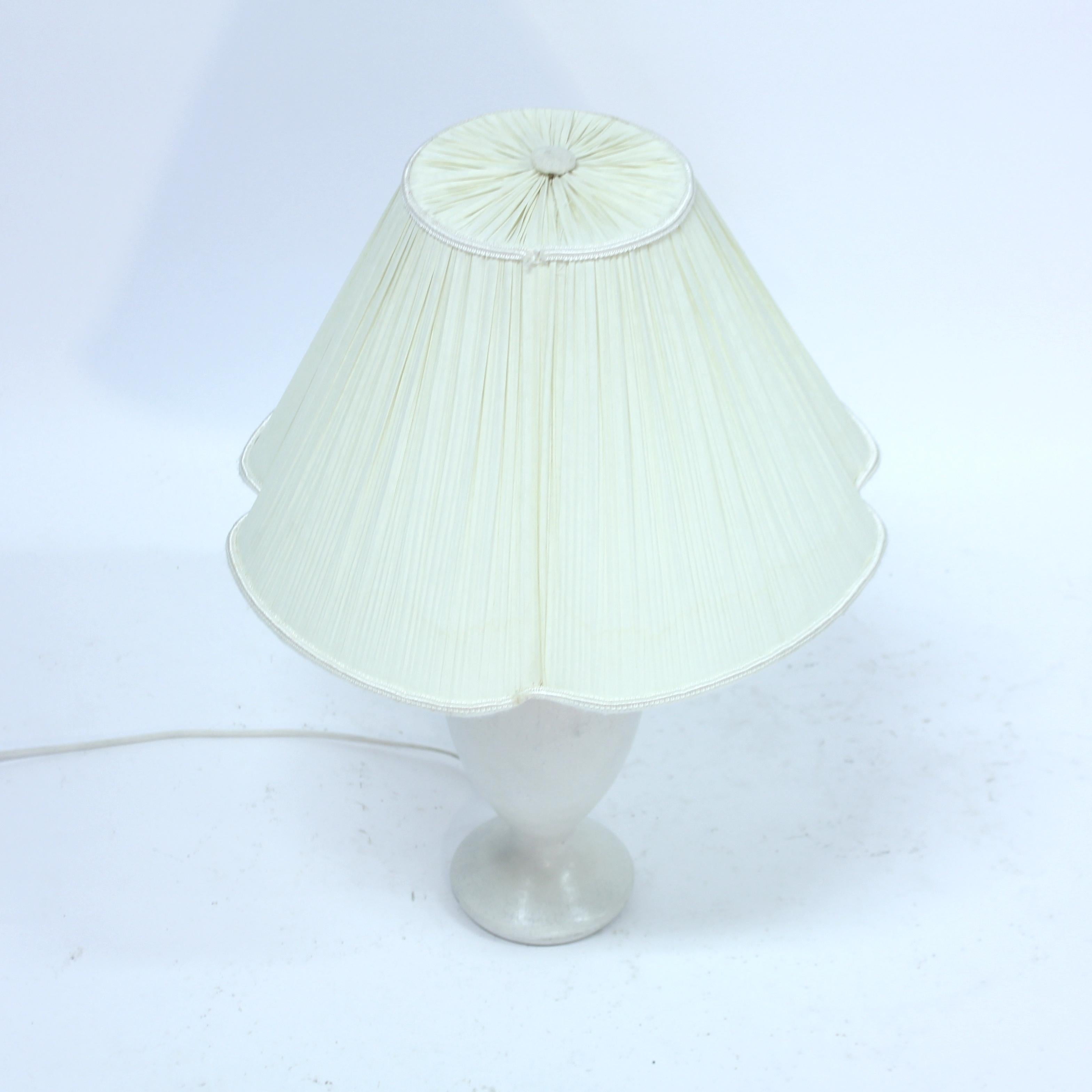 Rörstrand, Swedish stoneware table lamp, 1950s In Good Condition For Sale In Uppsala, SE