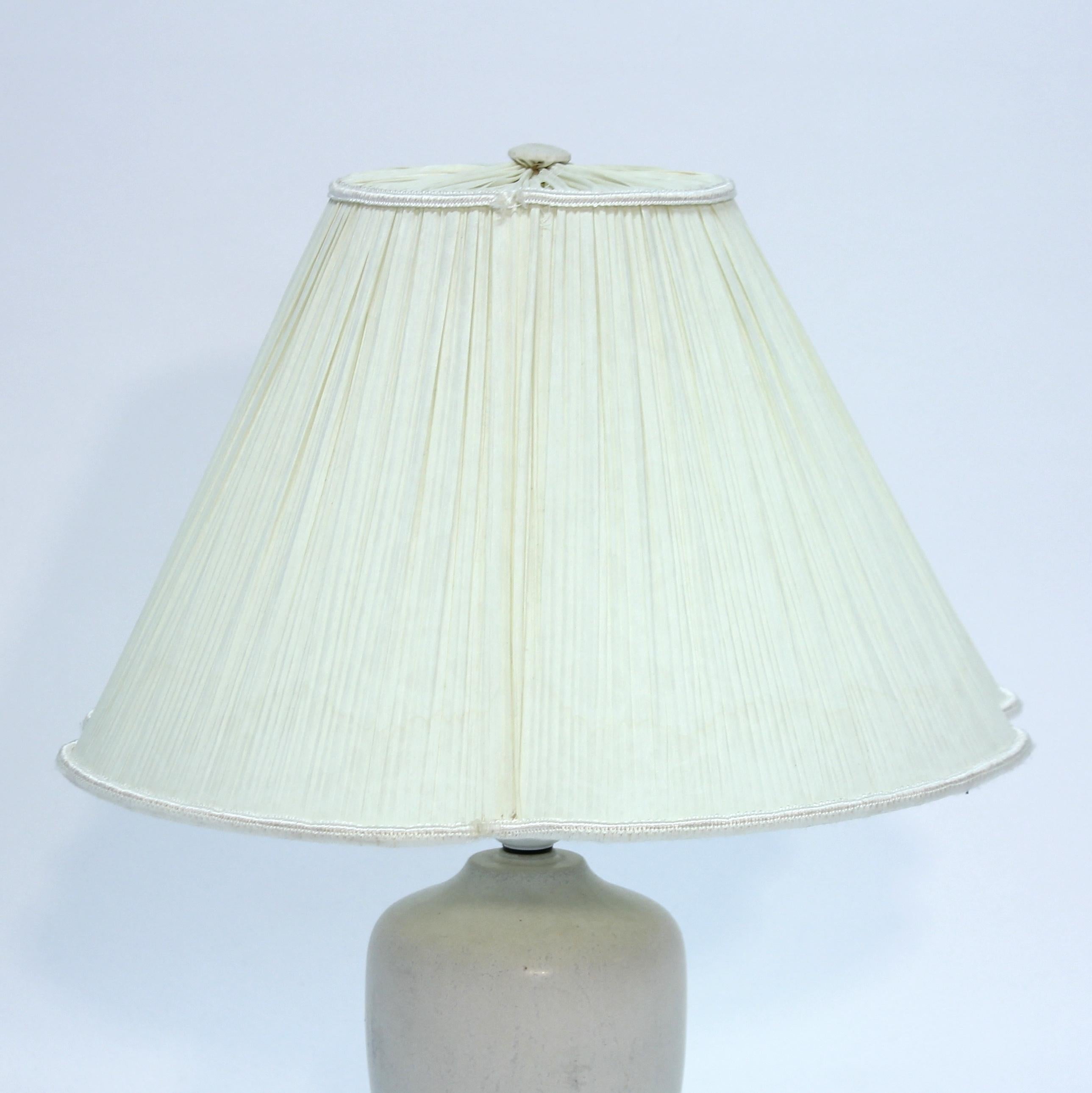 20th Century Rörstrand, Swedish stoneware table lamp, 1950s For Sale