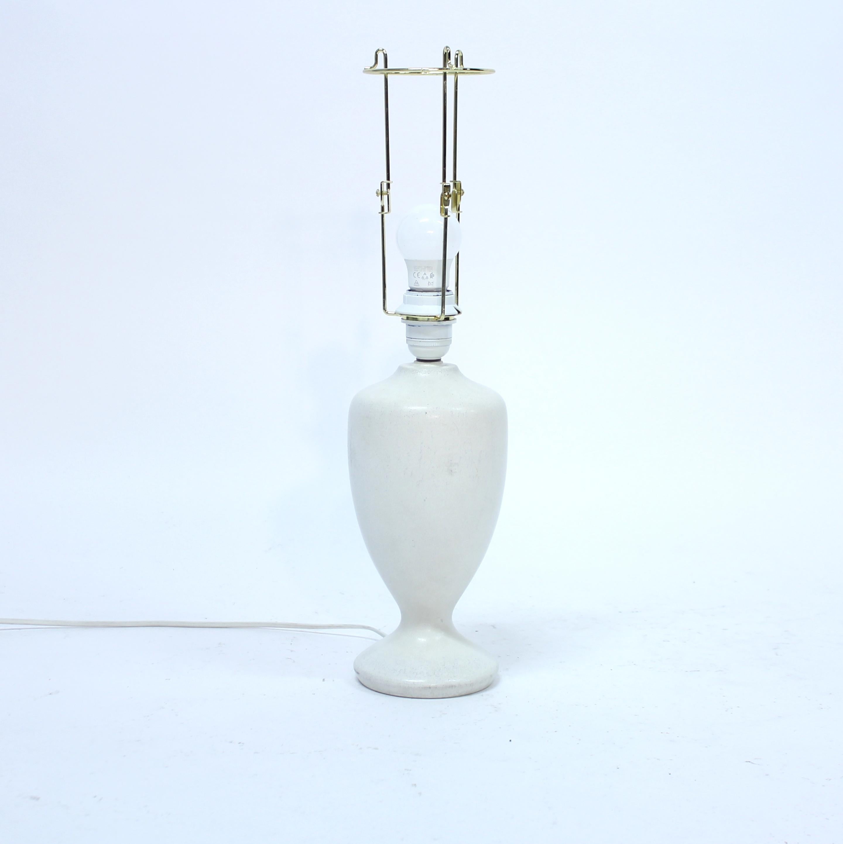 Stoneware Rörstrand, Swedish stoneware table lamp, 1950s For Sale
