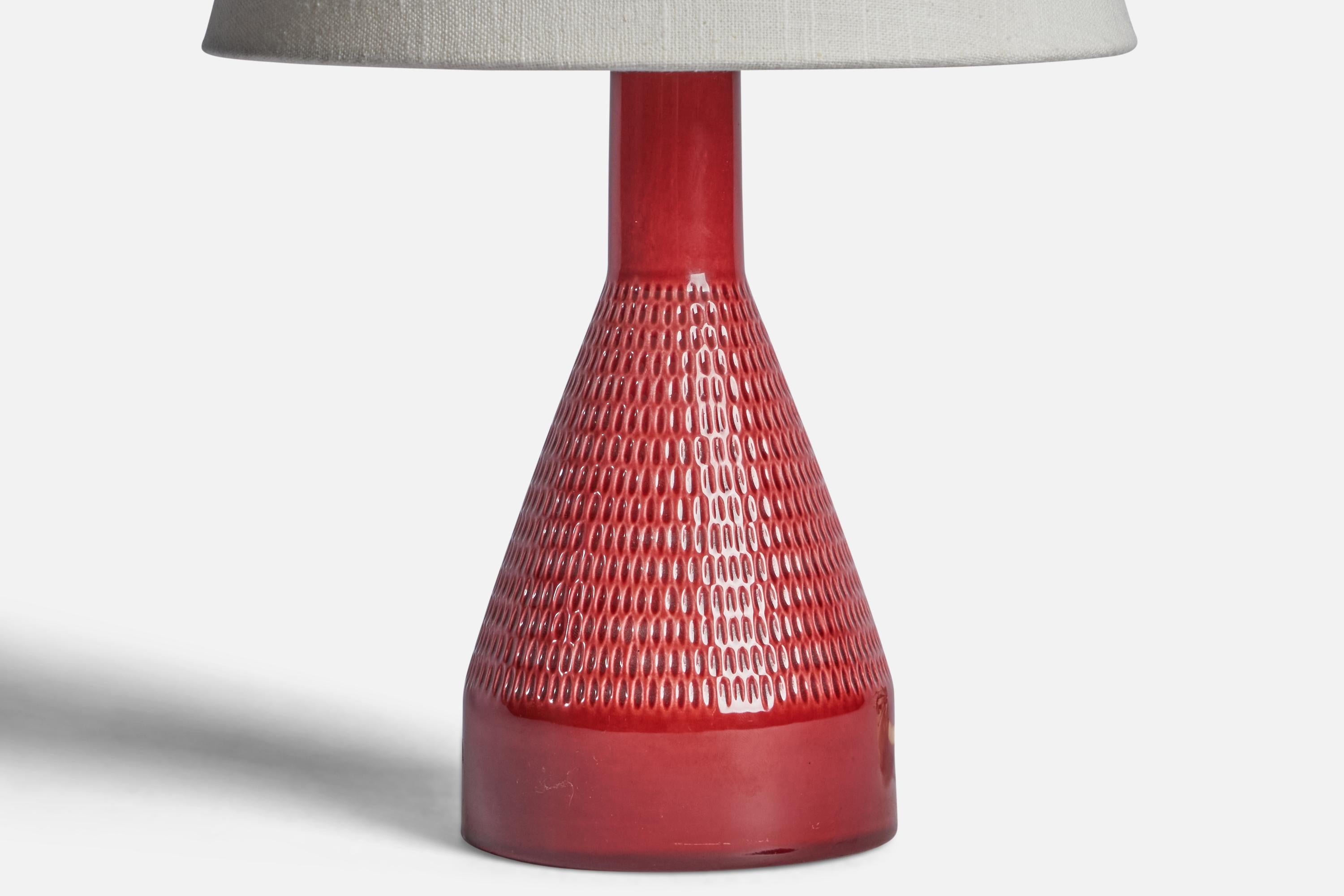 Swedish Rörstrand, Table Lamp, Stoneware, Sweden, 1960s For Sale
