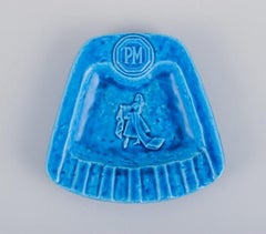 Rörstrand, two advertising ceramic ashtrays. 1960s