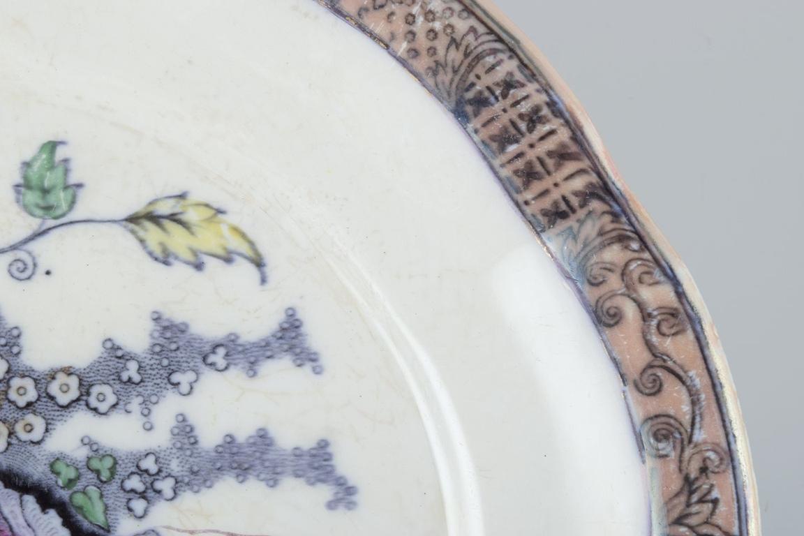 Vernissé Rörstrand, deux plats ovales en faïence 