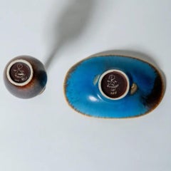 Rörstrand Vase + Dish, Gunnar Nylund