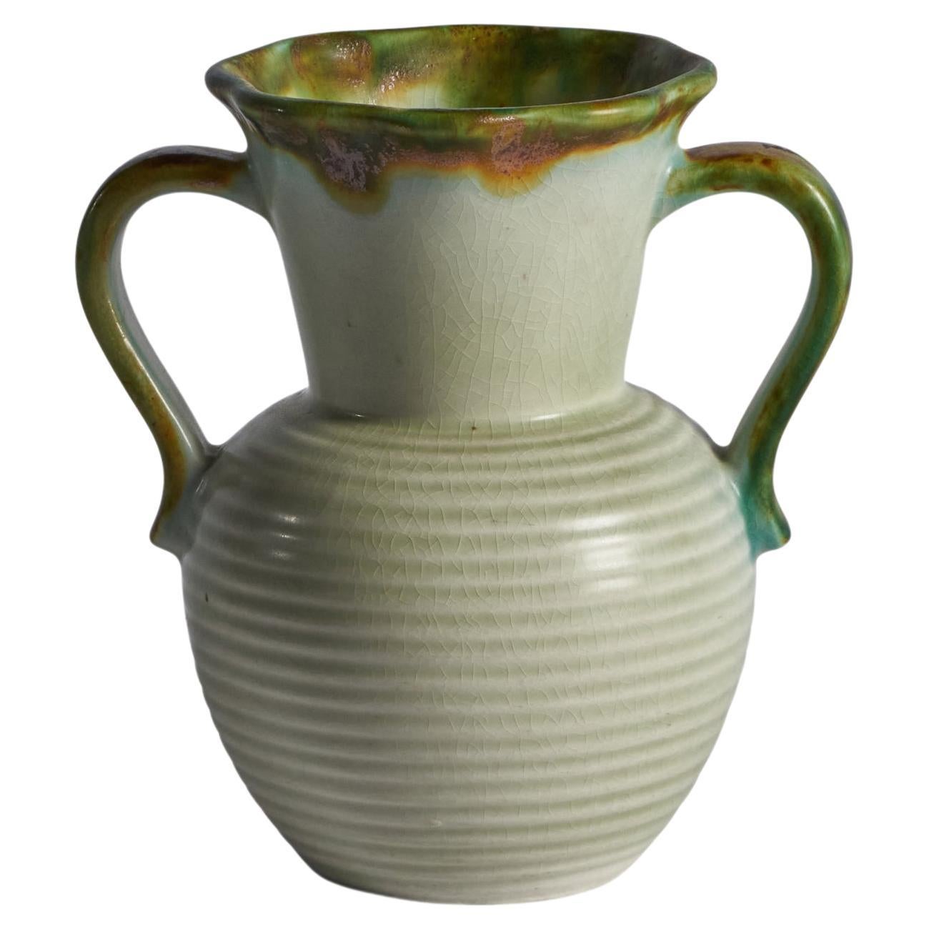 Rörstrand, Vase, Stoneware, Sweden, 1930s For Sale