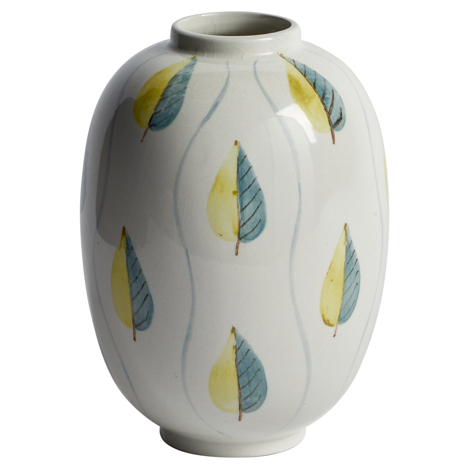 Rörstrand, Vase, Steingut, Schweden, 1940er Jahre im Angebot