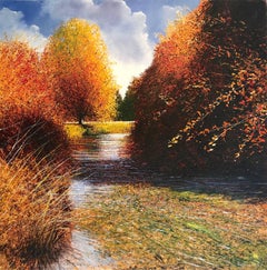 Autumn on the River  original landscape painting