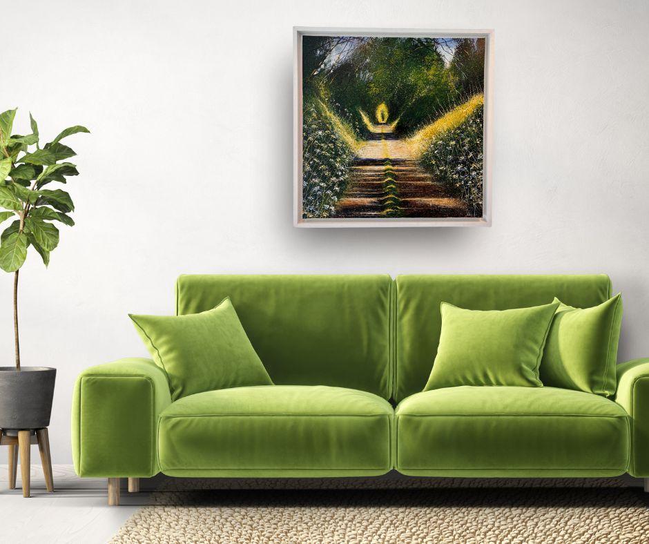 Cette œuvre d'art exceptionnelle est actuellement exposée et disponible à la vente à la Signet Contemporary Art Gallery et en ligne.

Glorious summer Path