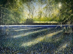 Light Shadows - original realism oil painting- contemporary landscape artwork