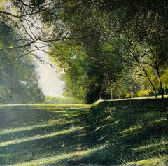 Memories, Sunny Bank - realism countryside landscape impressionist modern art
