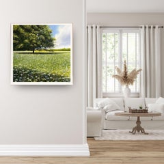 Signe's Big Tree - original floral landscape oil painting - contemporary ART