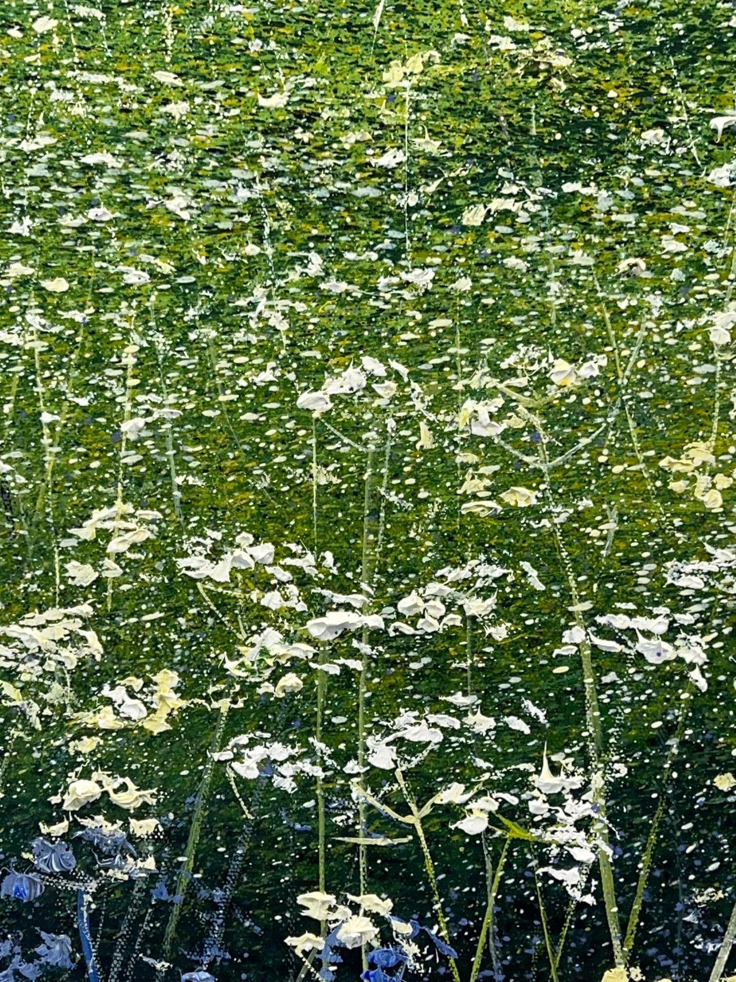 Due Grandi Alberi - vendita di dipinti ad olio di paesaggi contemporanei originali e realistici in vendita 1