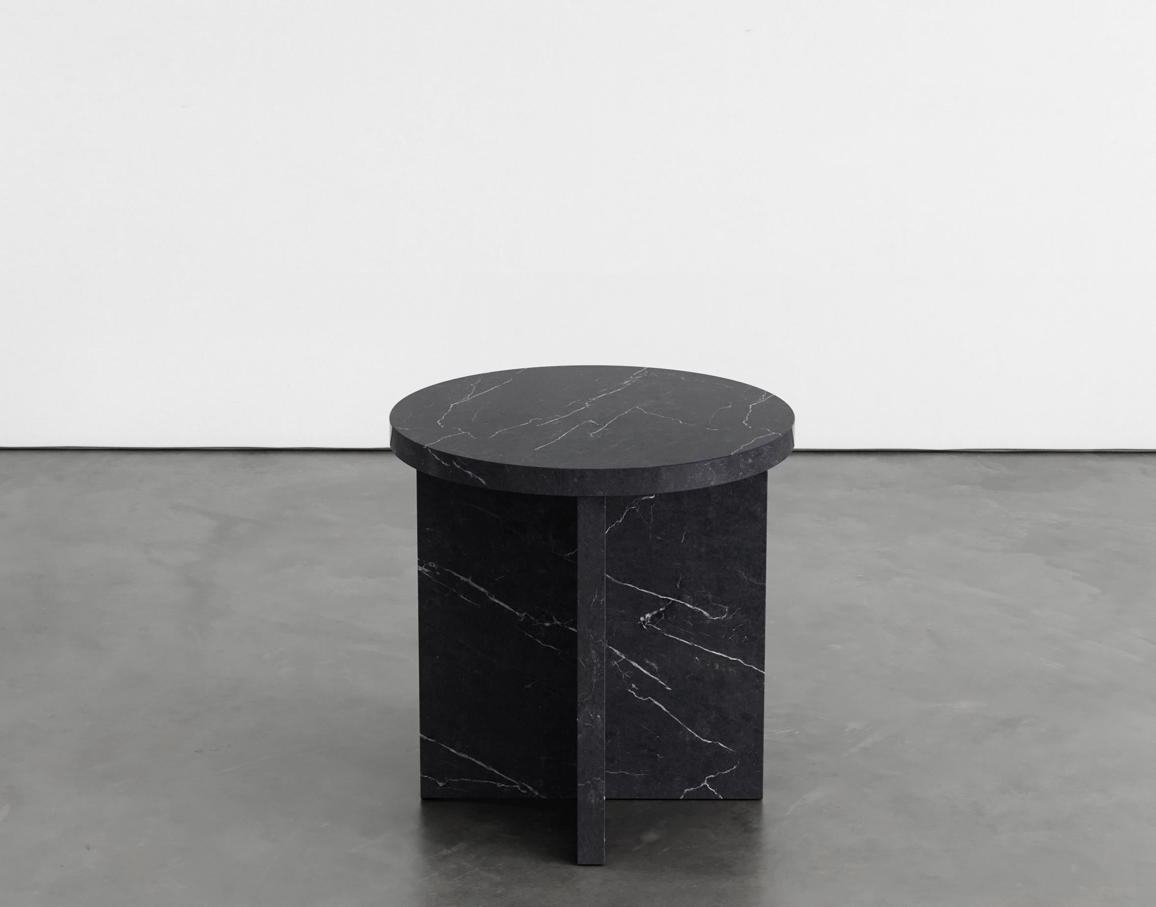 Moderne Table d'appoint en marbre Rosa 45 d'Agglomerati en vente