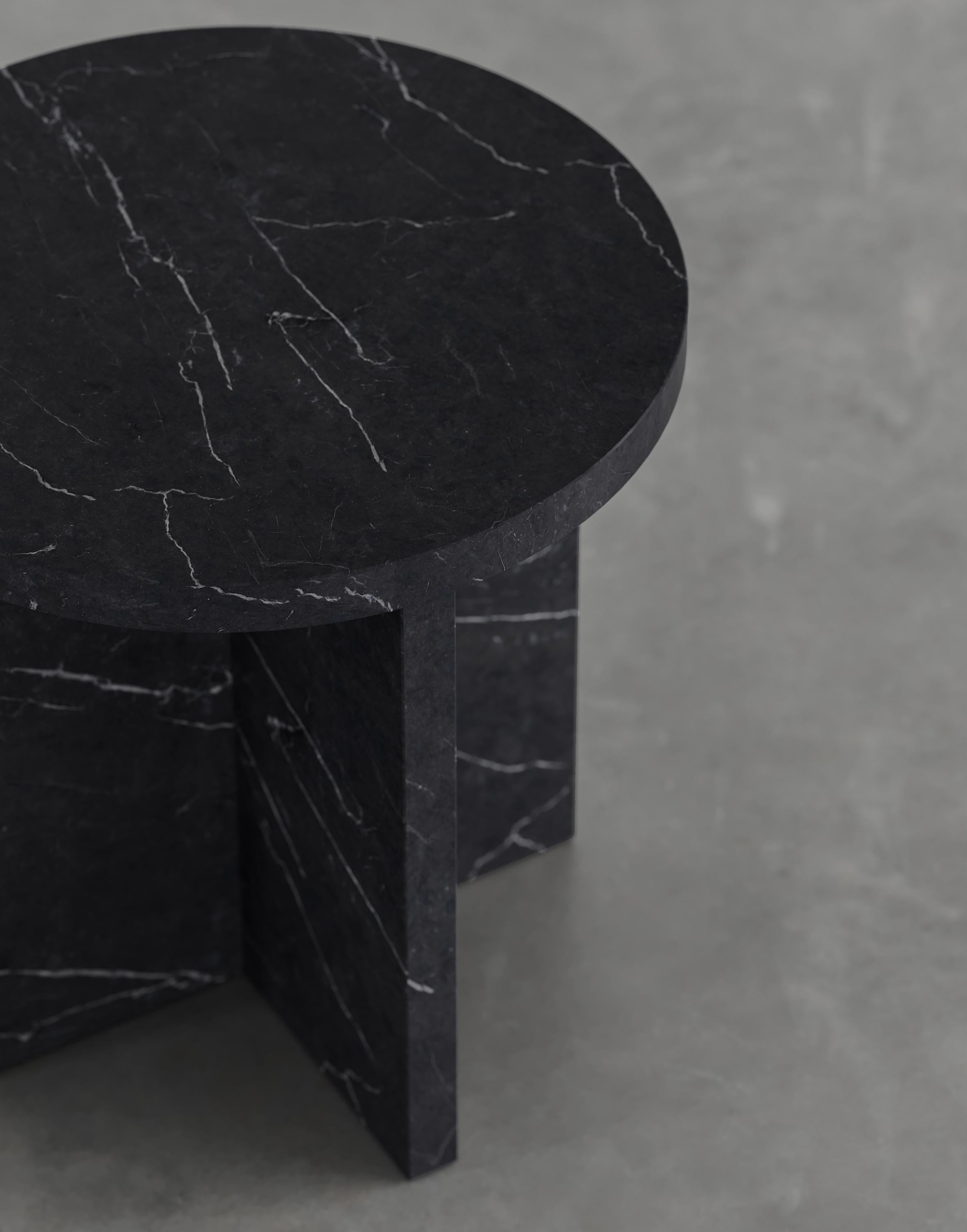 Rosa 45 Marble Side Table by Agglomerati In New Condition For Sale In Borgo San Giovanni, LO