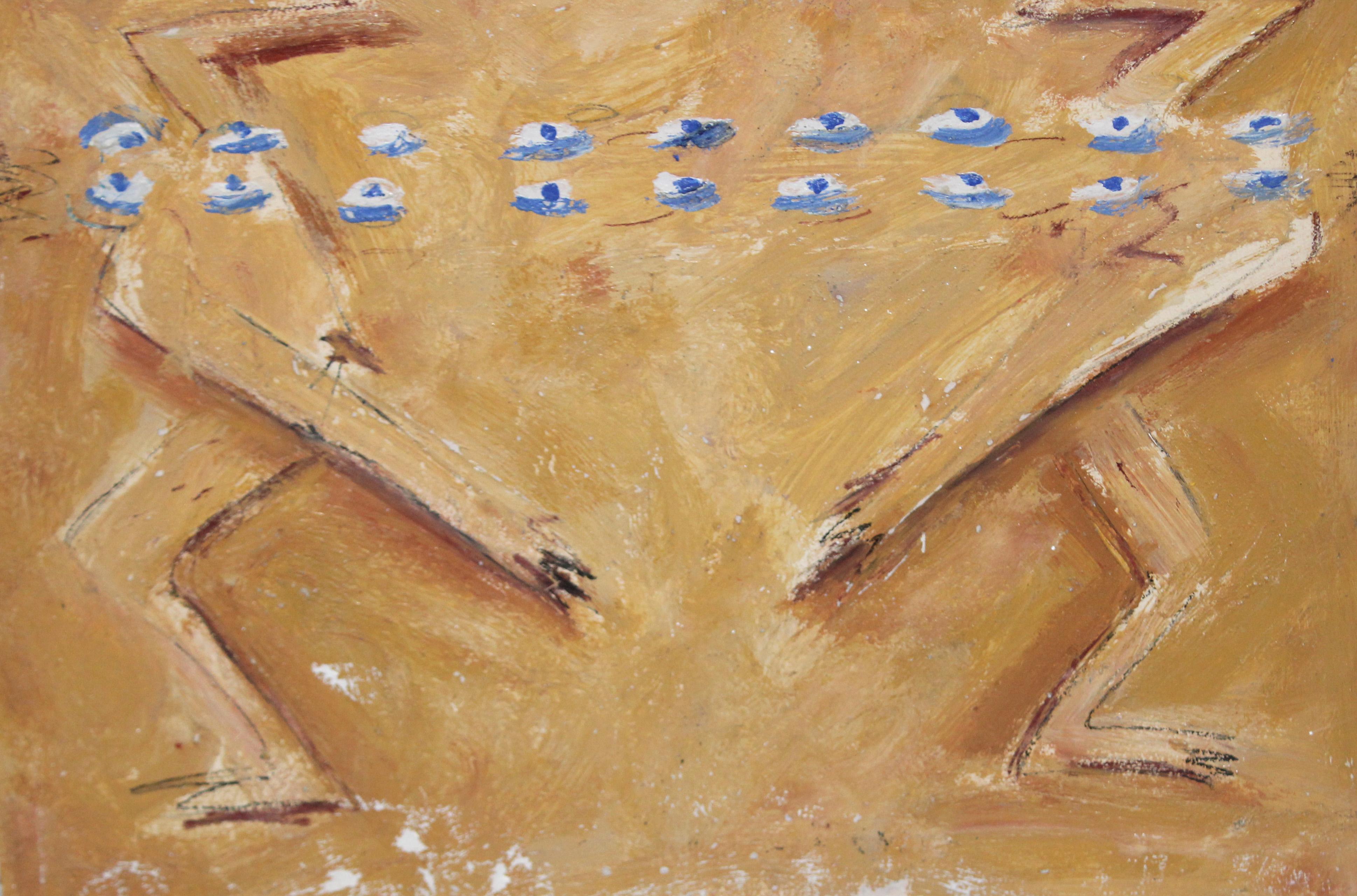 Composición abstracta - Año 1983 - Painting by Rosa Agenjo