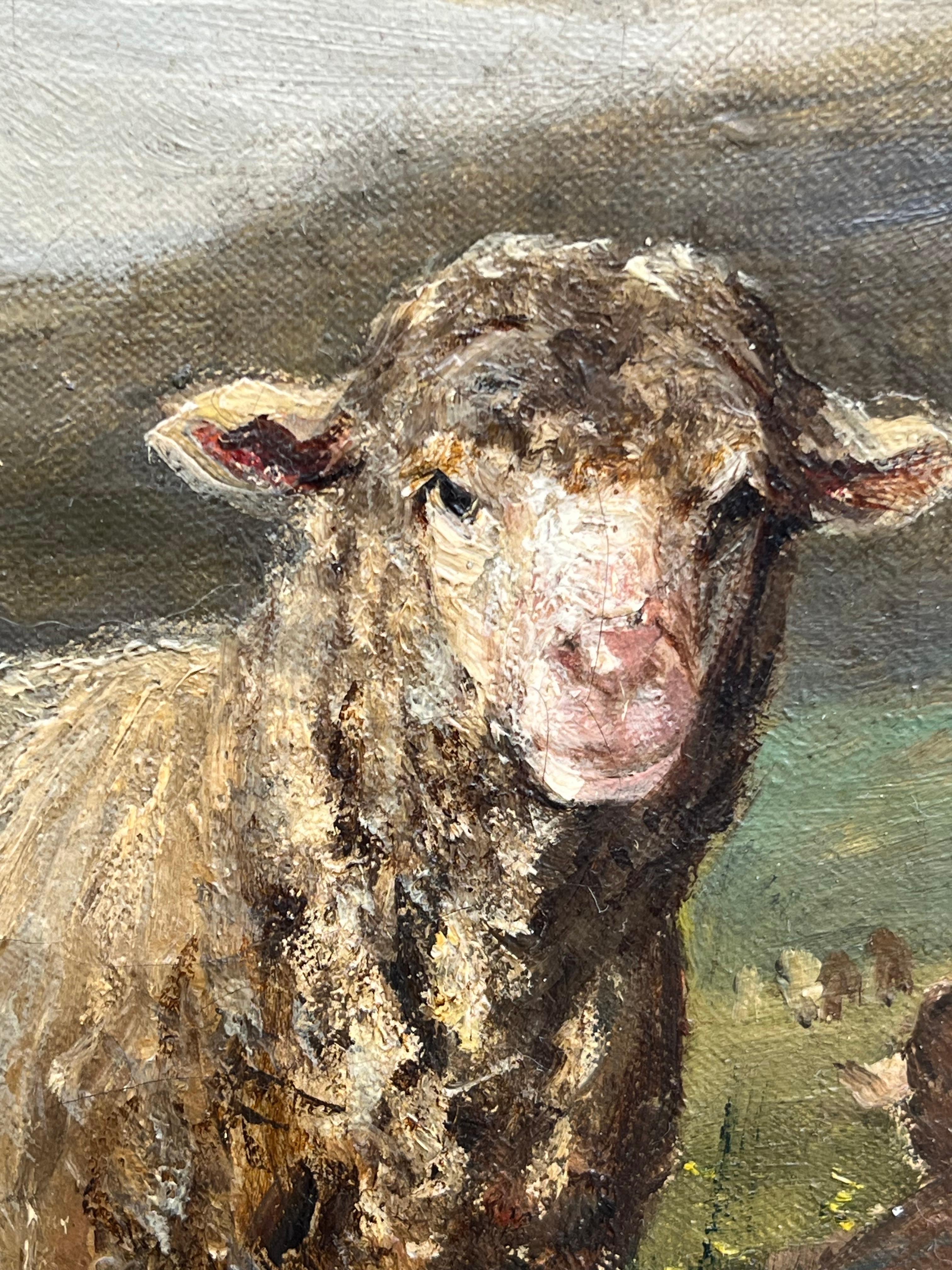 Dipinto a mano Rosa Bonheur (1822-1899) Attribuito, Olio su tela francese, Provenienza in vendita