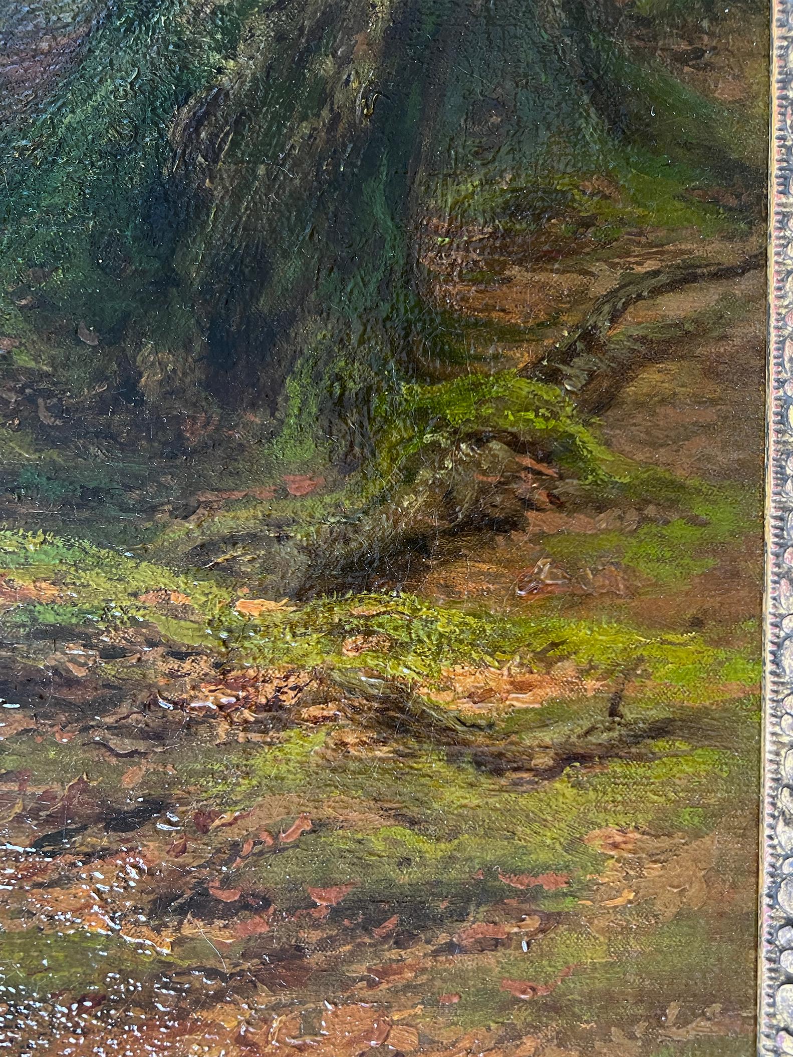 Drei Schnallen im Fontainebleu-Wolken (Akademisch), Painting, von Rosa Bonheur