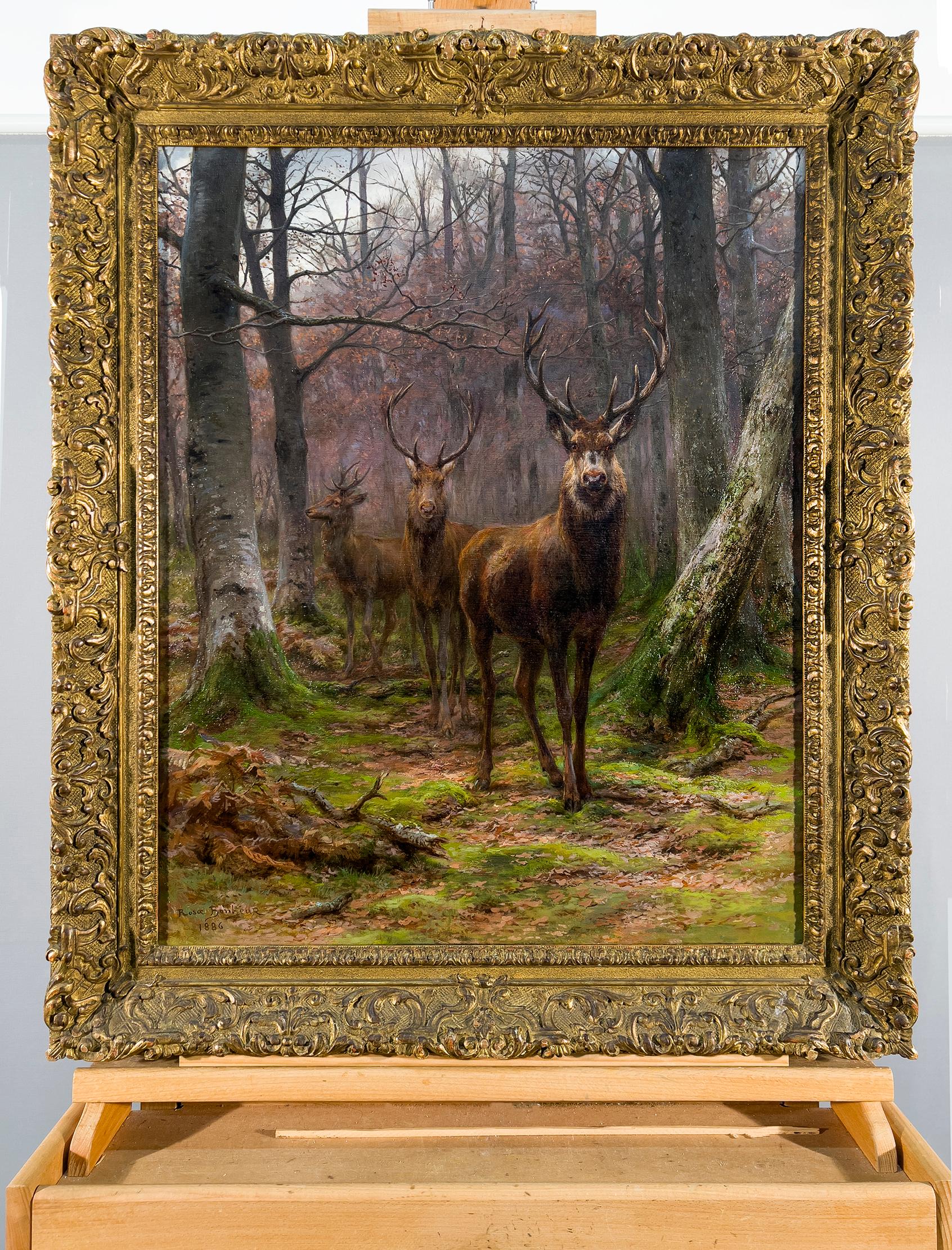 Three Bucks in the Fontainebleu Forest For Sale 1