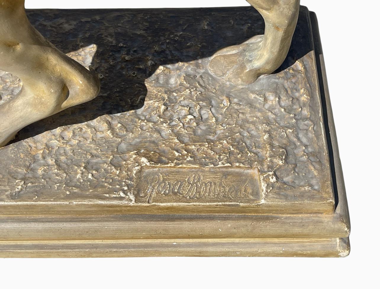 Rosa Bonheur - Cane da caccia in terracotta, stazionario In condizioni ottime in vendita a Beaune, FR