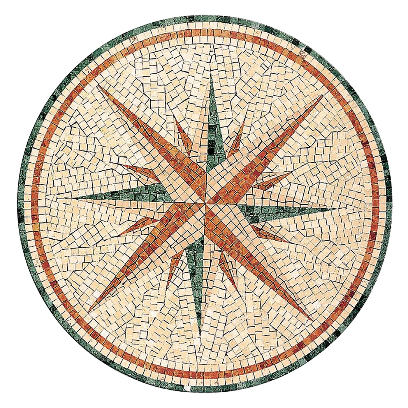Rosa Dei Venti Rosette Mosaic