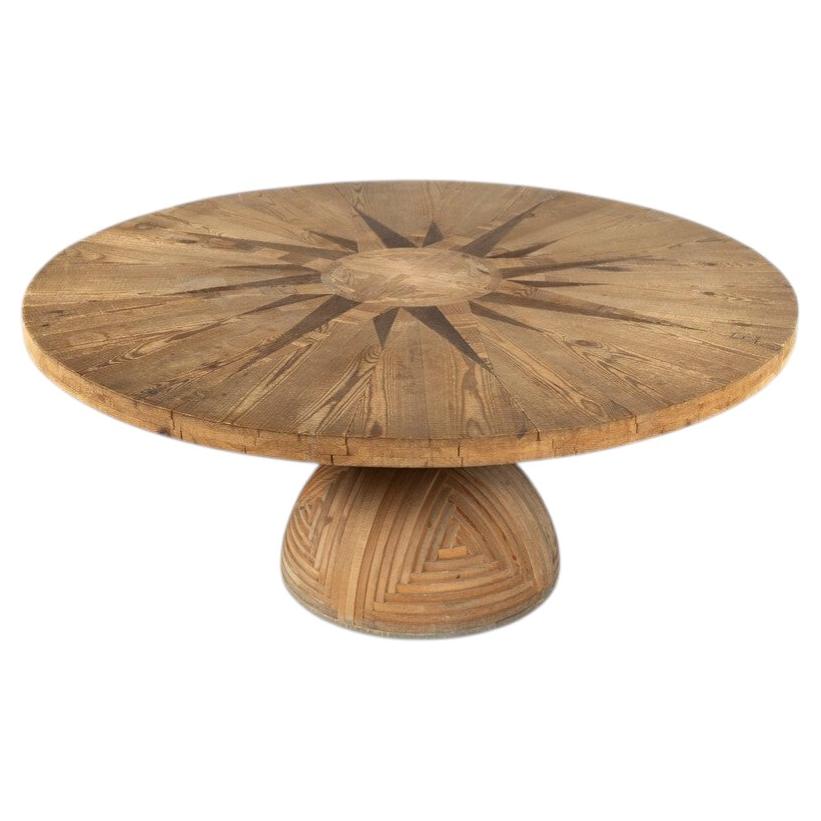 Rosa dei Venti Table by Mario Ceroli, Mobili Nella Valle, Poltrona, 1970s