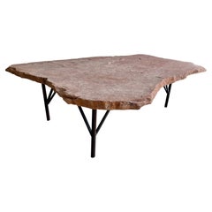Vintage Rosa Flagstone and Iron Coffee Table