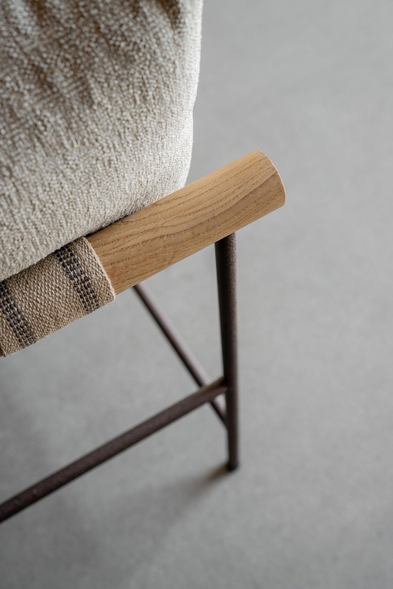 Acier Fauteuil de salon Rosa de Croft House en vente